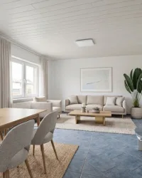 Wohnzimmer KI home staging
