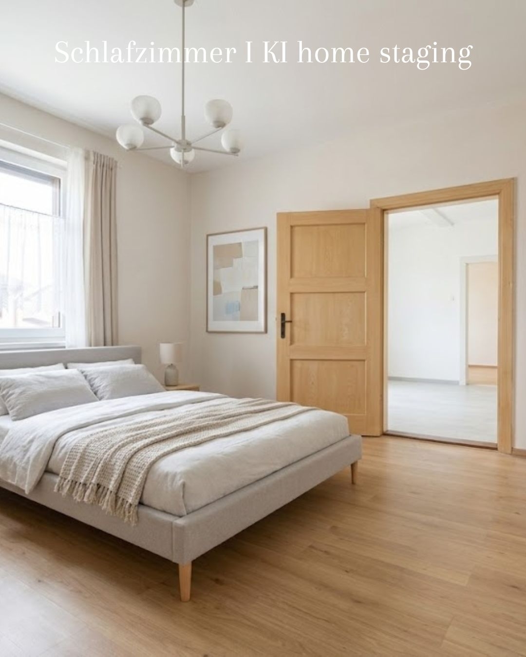 Schlafzimmer KI home staging