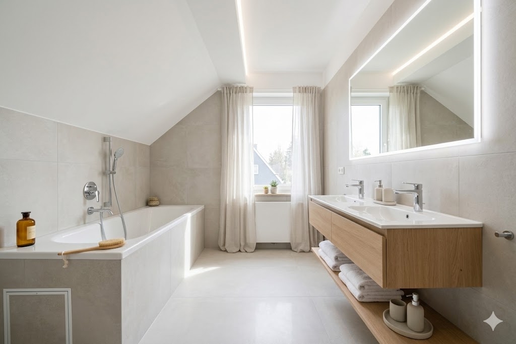 Badezimmer KI home staging