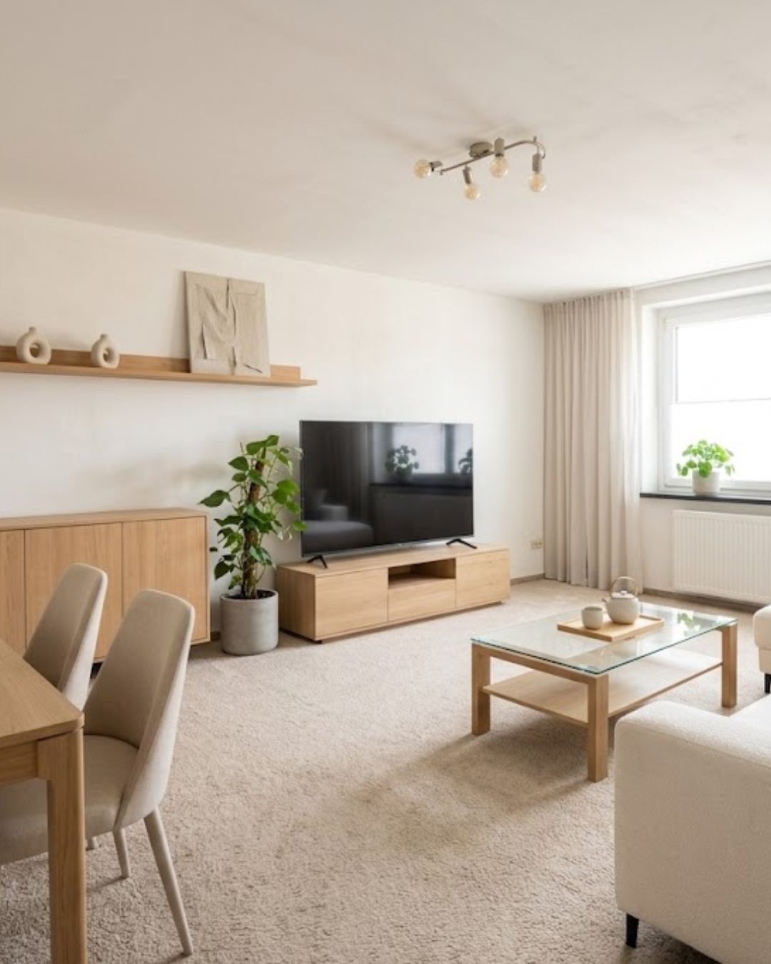 Wohnzimmer KI home staging
