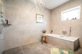 Badezimmer - Barrierefreier Walmdachbungalow mit Sauna & Wintergarten nahe Müritz-Nationalpark