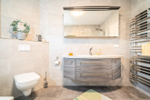 Badezimmer - Barrierefreier Walmdachbungalow mit Sauna & Wintergarten nahe Müritz-Nationalpark
